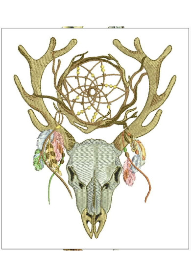 Dec115 - Deer skull and Dream catcher